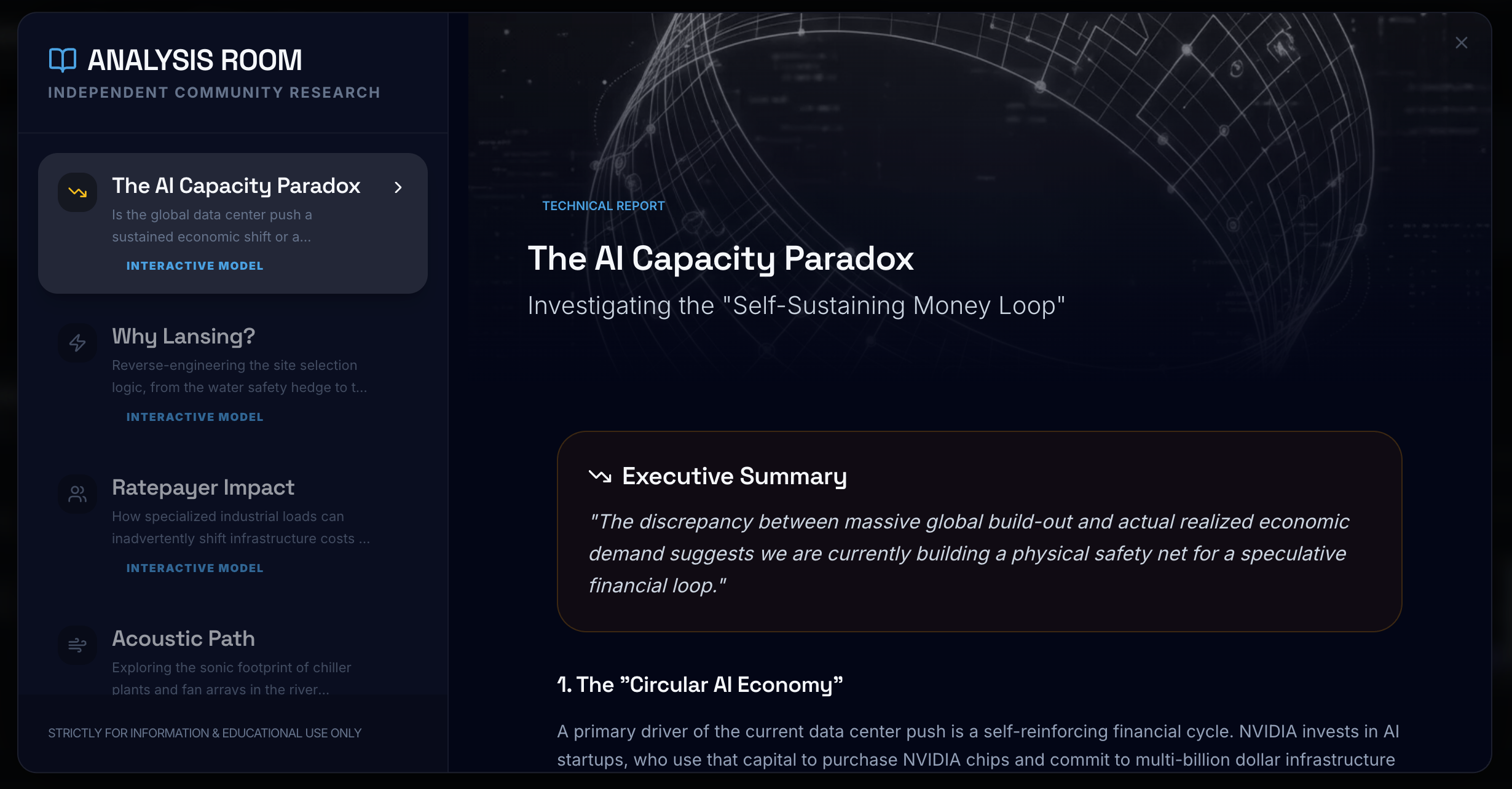 Budget Transparency Tool Interface